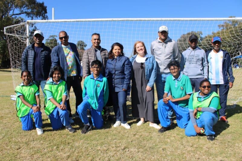 Fathers brought their A-games, celebrating themselves through sports on the school's sports ground.