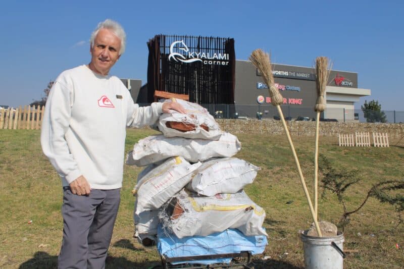 Ward councillor David Foley raises concerns about growing illegal trading and advertising at the R55 and M71 intersection near Kyalami Corner, stating safety and by-law violations.