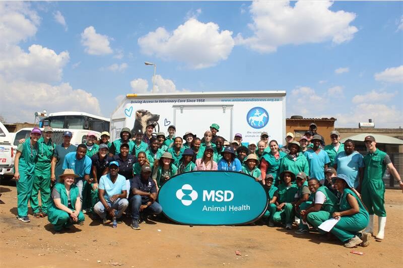 The VetSCO Group at the animal welfare outreach run by SAID. Photo: Supplied