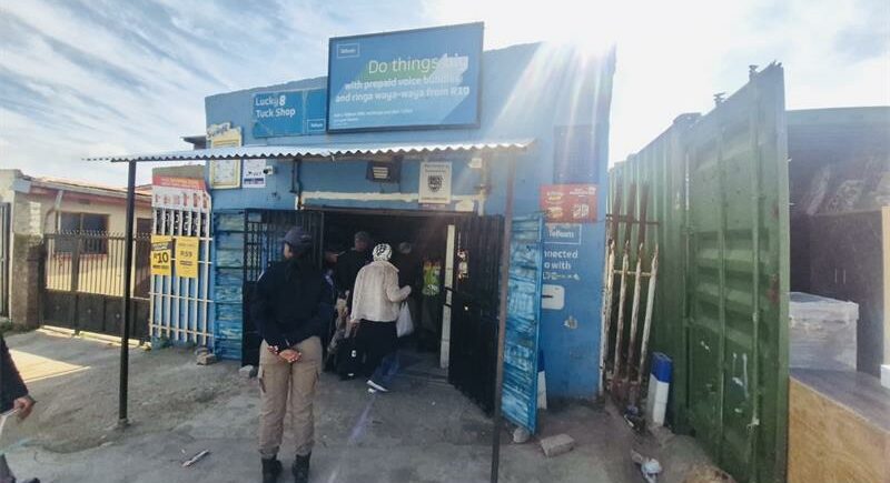JMPD impounded goods from non-compliant house shops obstructing pedestrian movement in Maibuye. Photo: Zanele Mfaba
