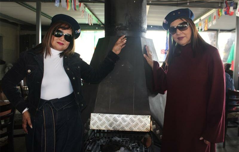 Rani Naidoo and Vassie Govender after enjoying their lunch together as friends at the Kyalami Country Pub. Photo: Zanele Mfaba