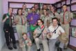 Members of the 1st Halfway House Scout Troop who also helped Robson bring his library project to life. Photo: Zanele Mfaba