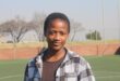Kearabilwe Mashiane, a player and newly appointed member of Tsa Kasi Tennis Club's executive committee, hopes to inspire more young people to embrace tennis. Photo taken July 17. Photo: Comfort Makhanya