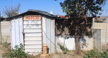 The zozo structure, on July 2, 2026, that Annikie Mothibi alleges was moved from her original stand to another section of the Harry Gwala informal settlement while she was recovering in hospital. Photo: Comfort Makhanya