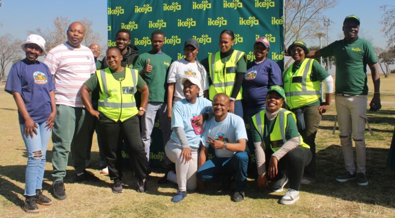 Ubuntu Rabie Ridge Foundation and Ikeja Wireless representatives partnered to commemorate Mandela Day by supporting local football and cricket players with winter gear on July 17 at Rabie Ridge Stadium. Photo: Comfort Makhanya