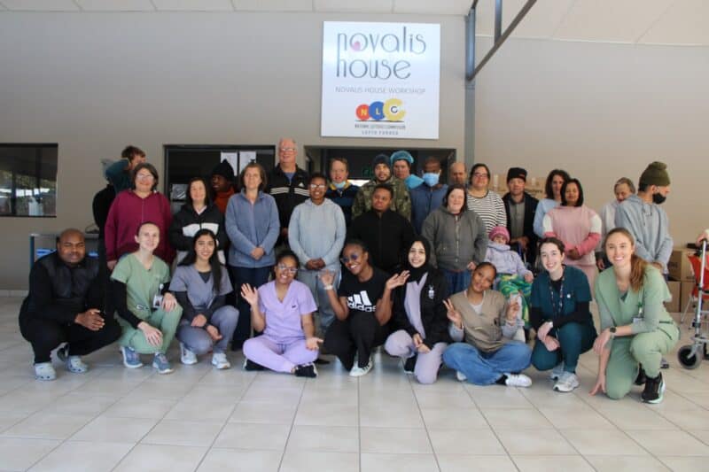 Novalis House residents enjoyed a morning filled with some Mandela Day fun, including activities such as yoga, playing volleyball, music chairs and a bit of painting hosted by the department of health.