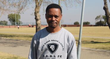 Rabie Ridge Brave Lions Football Club chairperson Stanley Matshele at Rabie Ridge Stadium on July 17. Photo: Comfort Makhanya