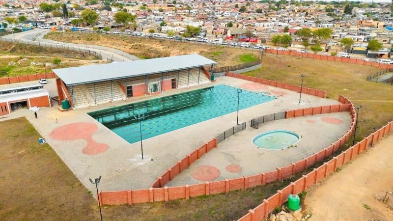 Ivory Park swimming pool complex after the Johannesburg Development Agency's 2025 progress update, when the agency announced the facility was a step closer to opening its doors to the public. Photo: JDA