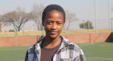 Kearabilwe Mashiane, a player and newly appointed member of Tsa Kasi Tennis Club's executive committee, hopes to inspire more young people to embrace tennis. Photo taken July 17, 2026. Photo: Comfort Makhanya