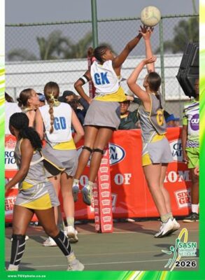Reddam House Waterfall first-team captain Refentse Scott (GK) makes a block in a previous practice match. Photo: Supplied