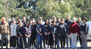 Thuma Hope Foundation members and volunteers come together during one of the organisation’s community outreach initiatives. Photo: Supplied