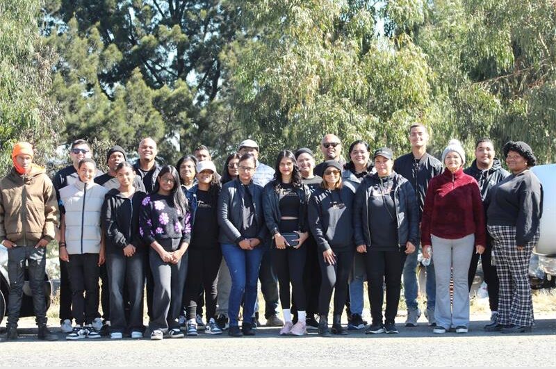 Thuma Hope Foundation members and volunteers come together during one of the organisation’s community outreach initiatives. Photo: Supplied