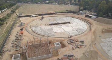 The new 20ML Carlswald reservoir is currently 25% complete. Photo: Johannesburg Water