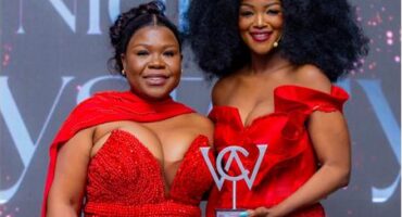 WomenCan founder Tumi Mthembu, and Bokang Montjane-Tshabalala at the previous A Night of Mystery Gala and WomenCan Awards. Photo: Supplied