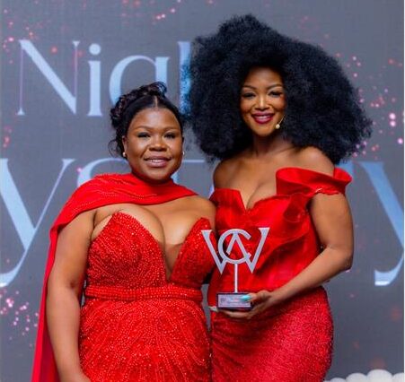 WomenCan founder Tumi Mthembu, and Bokang Montjane-Tshabalala at the previous A Night of Mystery Gala and WomenCan Awards. Photo: Supplied