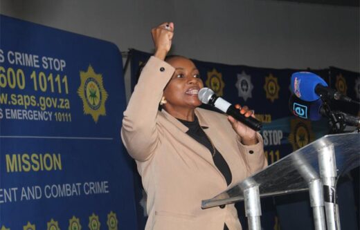 Johannesburg deputy executive mayor Loyiso Masuku addresses residents during the gender-based violence and femicide crime prevention ministerial imbizo at Lord Khanyile Hall on August 4. Photo: Comfort Makhanya