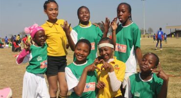 Akani Primary School ballers at the annual tournament on August 8. Photo: Comfort Makhanya