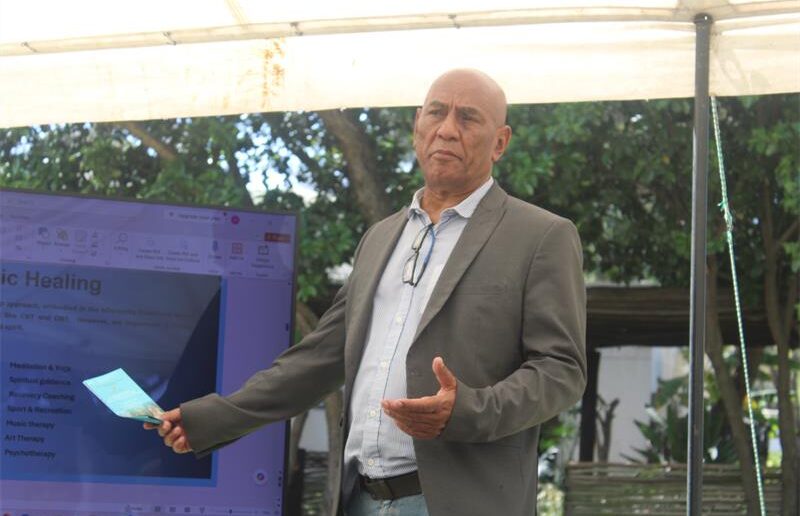 Tranquillity Home Rehabilitation Clinic marketing consultant Charlton Jones on August 22, 2026. Photo: Comfort Makhanya