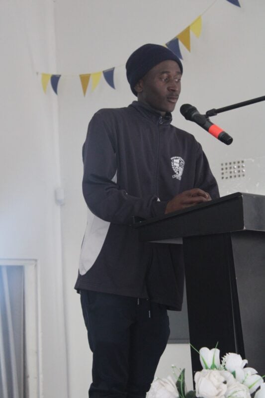 Midrand Montessori High School learner Amukelani Makgope at the memorial service on August 6, 2026. Photo: Comfort Makhanya