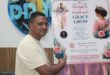 Pastor Ashley Naidoo showcases the Grace to Grow poster during a discussion about the foundation’s community empowerment programmes on August 28. Photo: Comfort Makhanya