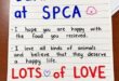 Letter given to the Midrand SPCA by Nizamiye Primary and High School Grade 6A learners on August 18. Photo: Supplied