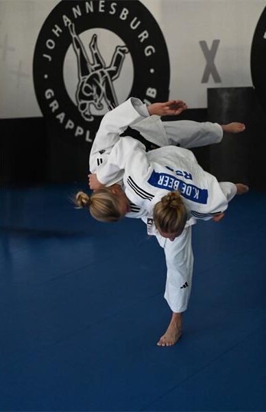 Reddam House Helderfontein learner Kendra de Beer competes in previous judo encounter. Photo: Supplied