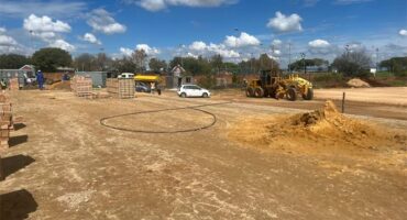 Construction activity continues at the Pikitup Midrand depot in Rabie Ridge, with the overall project currently 64% complete. Photo: JDA
