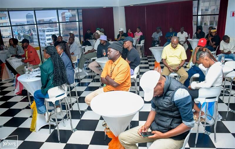 Organisers, teams and football supporters attend the official launch and draw of the African Pride Games 2026 at the Joburg Theatre on September 17. Photo: Joburg Sport