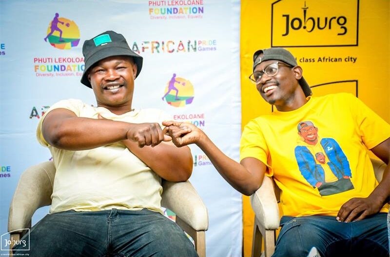AT Mambas superfan Speedometer, and prominent figure in the Tembisa and Ivory Park kasi football scenes, Ridge Monga Ndlovu at the launch on September 17. Photo: Joburg Sport