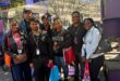 Emeris Waterfall, head of school computer science Handsome Mpofu (second from the right), with some of the campus students who attended this year’s AWS Summit Johannesburg, held at the Gallagher Convention Centre on August 17.