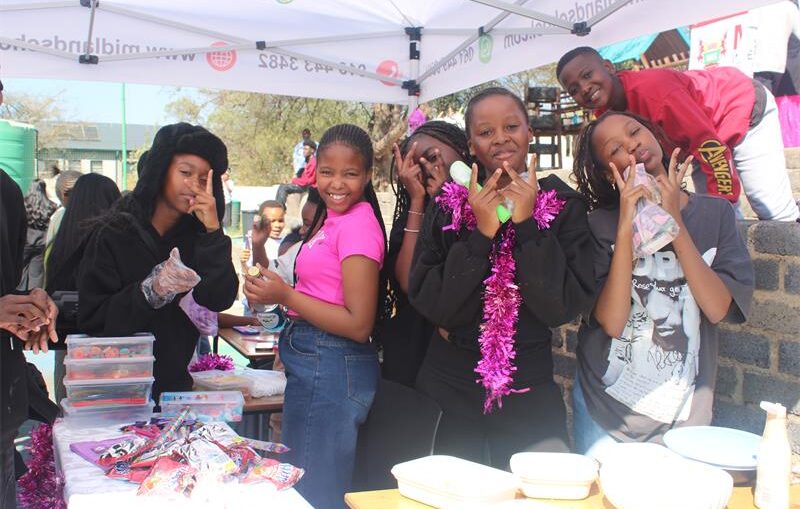 Midlands International School Grade 7 learners showcase their entrepreneurial skills by selling products and services during market day on September 3, 2026. Photo: Comfort Makhanya