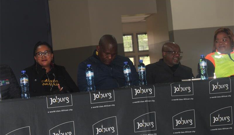 City of Johannesburg Executive Mayor Dada Morero and municipal officials were present at Ivory Park North Community Hall when the scheduled community engagement was postponed on September 18, 2026. Photo: Comfort Makhanya