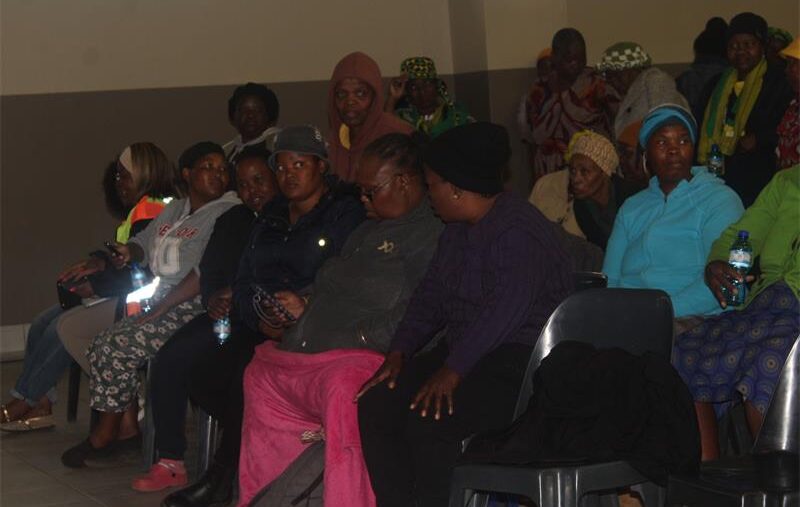 Ivory Park residents gather at Ivory Park North Community Hall on September 18, 2026, expecting to engage Mayor Dada Morero and municipal officials on service delivery challenges. Photo: Comfort Makhanya