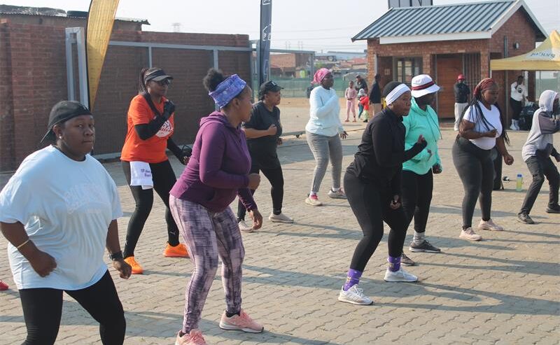 Region A residents participate in the City of Johannesburg’s free healthy lifestyle aerobics programme at Mayibuye Primary School on September 19, 2026. Photo: Comfort Makhanya