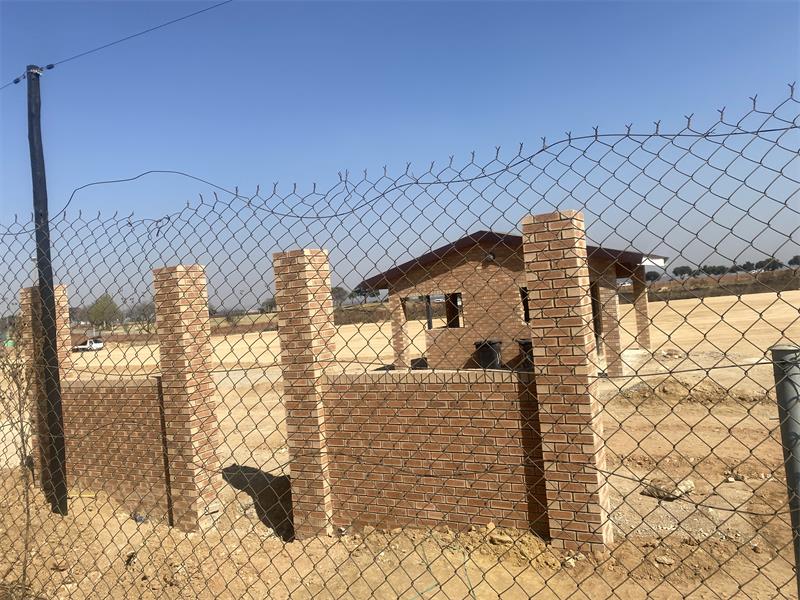 The guardhouse under construction at the Pikitup Midrand depot in Rabie Ridge. Photo take August 26, 2026. Photo: Comfort Makhanya
