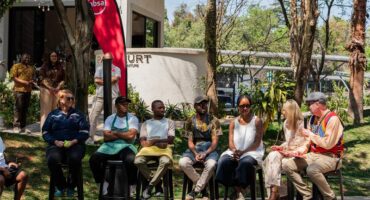 Creatives have a panel discussion in celebration of Absa's L'Atelier Art 40 year anniversary. Photo: Supplied
