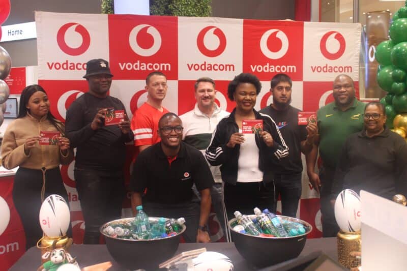 Vodacom rewards loyal customers with double tickets and meal vouchers at its Mall of Africa branch ahead of the clash against New Zealand at FNB Stadium.