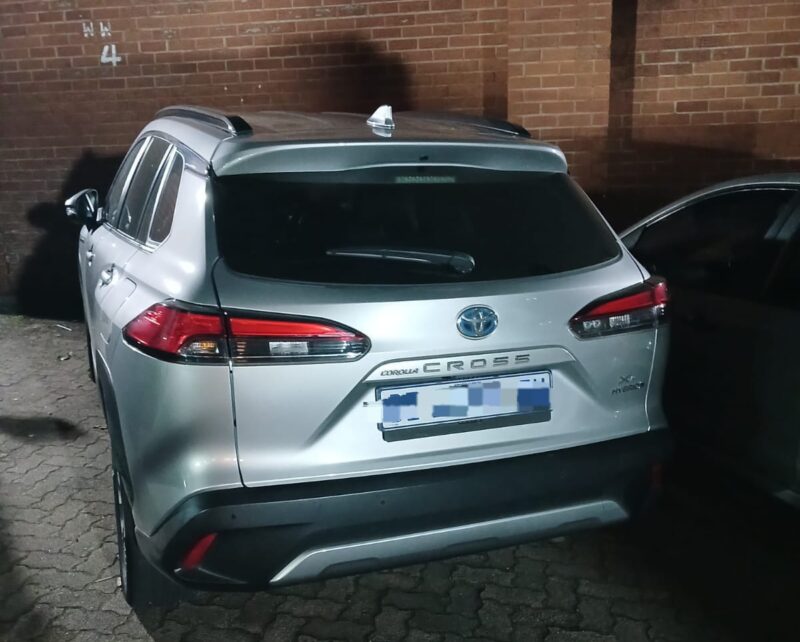 A Toyota vehicle seized by police during an operation in Westville on September 10. Photo: SAPS