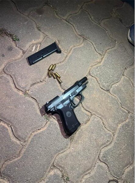 Police recovered an unlicensed firearm and live ammunition during the operation in Phumla Mqashi Informal Settlement. Photo: Community Safety Department