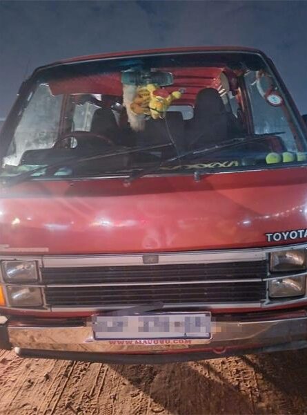 A minibus stopped by police during the Clayville Operation Shanela 2. Photo: SAPS