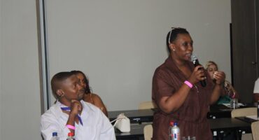 Paledi Rrakgalane raising concerns that the LGBTQAI+ community needs to come out and stand for themselves because the world needs to see their potential at the Courtyard Hotel Waterfall on October 16. Photo: Itumeleng Molefe.