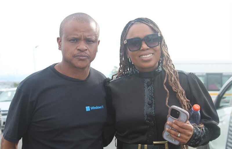 George Henry and pastor Kate Nkosi stand together on September 20, 2026, in support of the family’s call for justice and meaningful updates on the investigation into Twiggy van der Merwe’s death. Photo: Comfort Makhanya