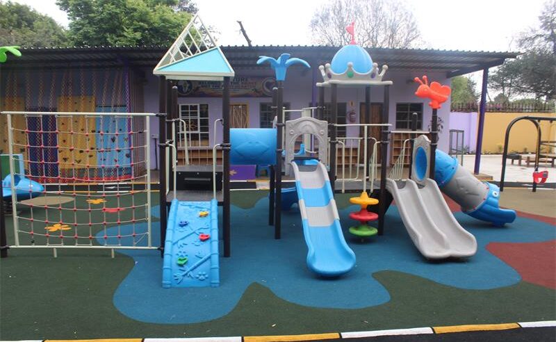 The new playground gives Orange Babies Montessori learners more space to run, climb, jump and explore. Photo: Comfort Makhanya