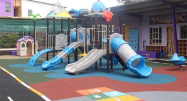 The new playground gives Orange Babies Montessori learners more space to run, climb, jump and explore. Photo: Comfort Makhanya