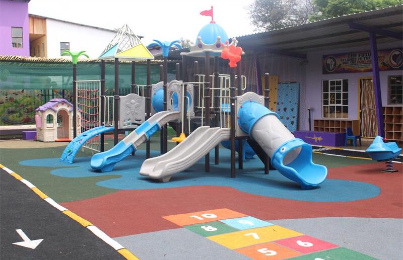 The new playground gives Orange Babies Montessori learners more space to run, climb, jump and explore. Photo: Comfort Makhanya
