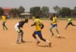 : A Molototsi FC player keeps possession while driving towards the Harry Gwala goal on September 25. Photo: Comfort Makhanya