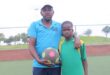 Dubula Stars United FC chairperson Sydwell Ramakokovhu, and player Blessing Skhosana, who is on trials with Levante UD. Photo: Comfort Makhanya