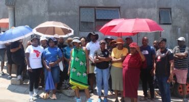 Residents of Kaalfontein Ext 4 during a community meeting on October 10, 2026. Photo: Comfort Makhanya