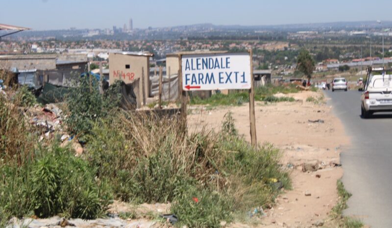 Informal homes at Allendale Farm Ext 1 in Rabie Ridge on October 23. Photo: Comfort Makhanya