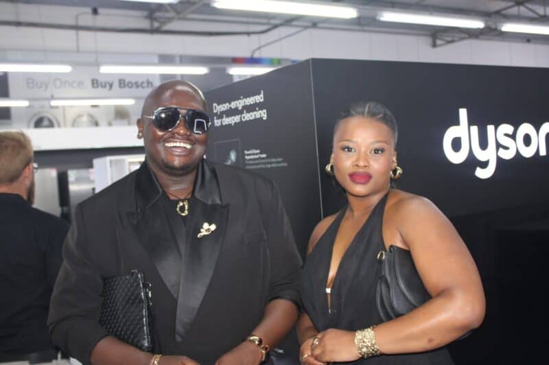 Kabelo Legodi and Anela Cakata enjoys good quality food and the beautiful black and gold theme at Hirsch’s Waterfall on October 28, 2026. Photo: Itumeleng Molefe